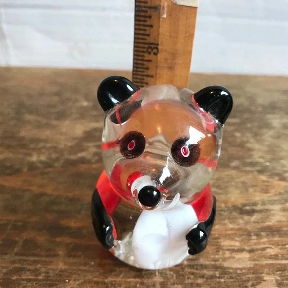 Panda Paperweight/Glass Art - Picture 3 of 3
